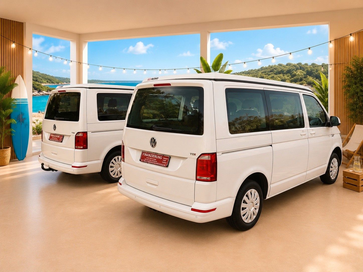 Volkswagen T6 CAMPER AUFSTELLDACH 6-SITZE 4-SCHLAFPLÄTZE foto 7