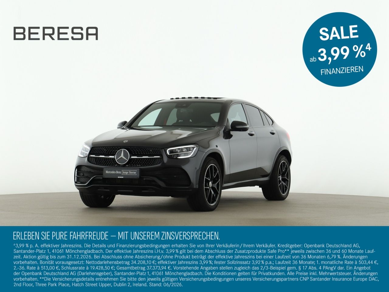 MERCEDES-BENZ GLC 300 4M Coupé AMG Night SHD AHK Burmester 360