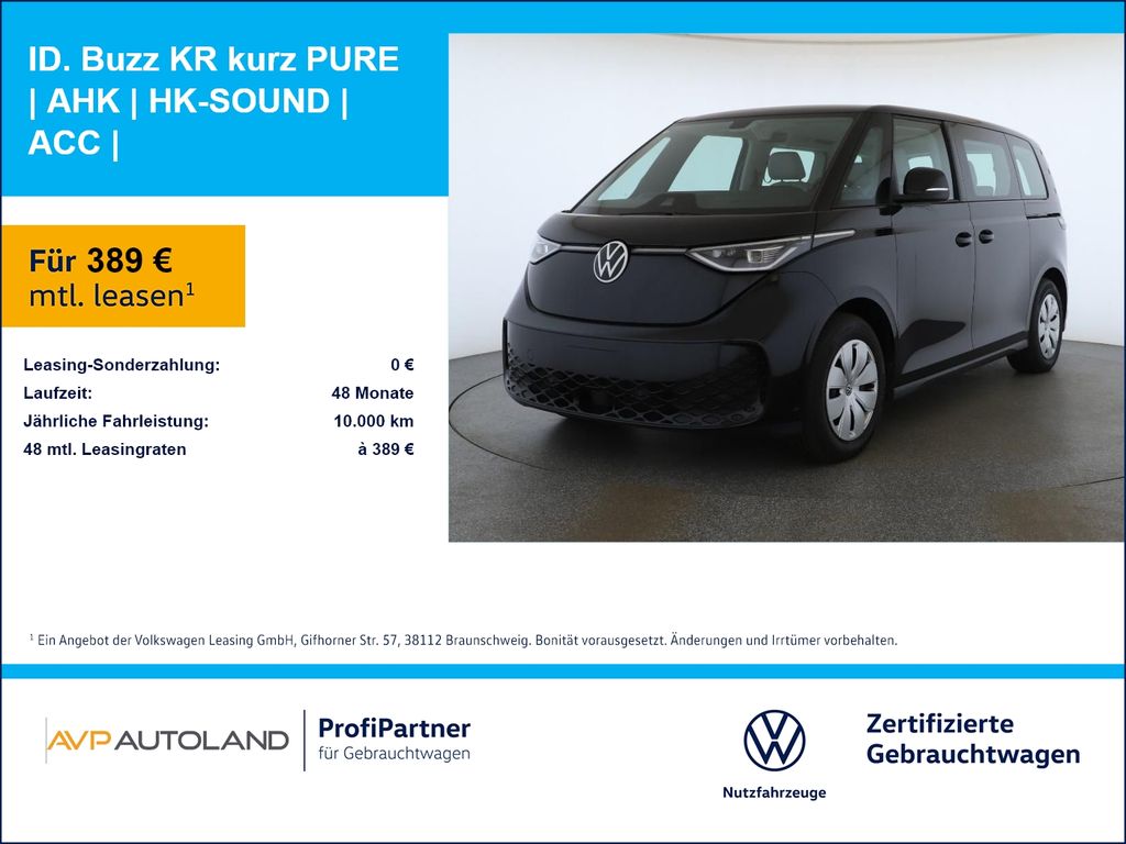 Volkswagen ID. Buzz KR kurz PURE | AHK | HK-SOUND | ACC |