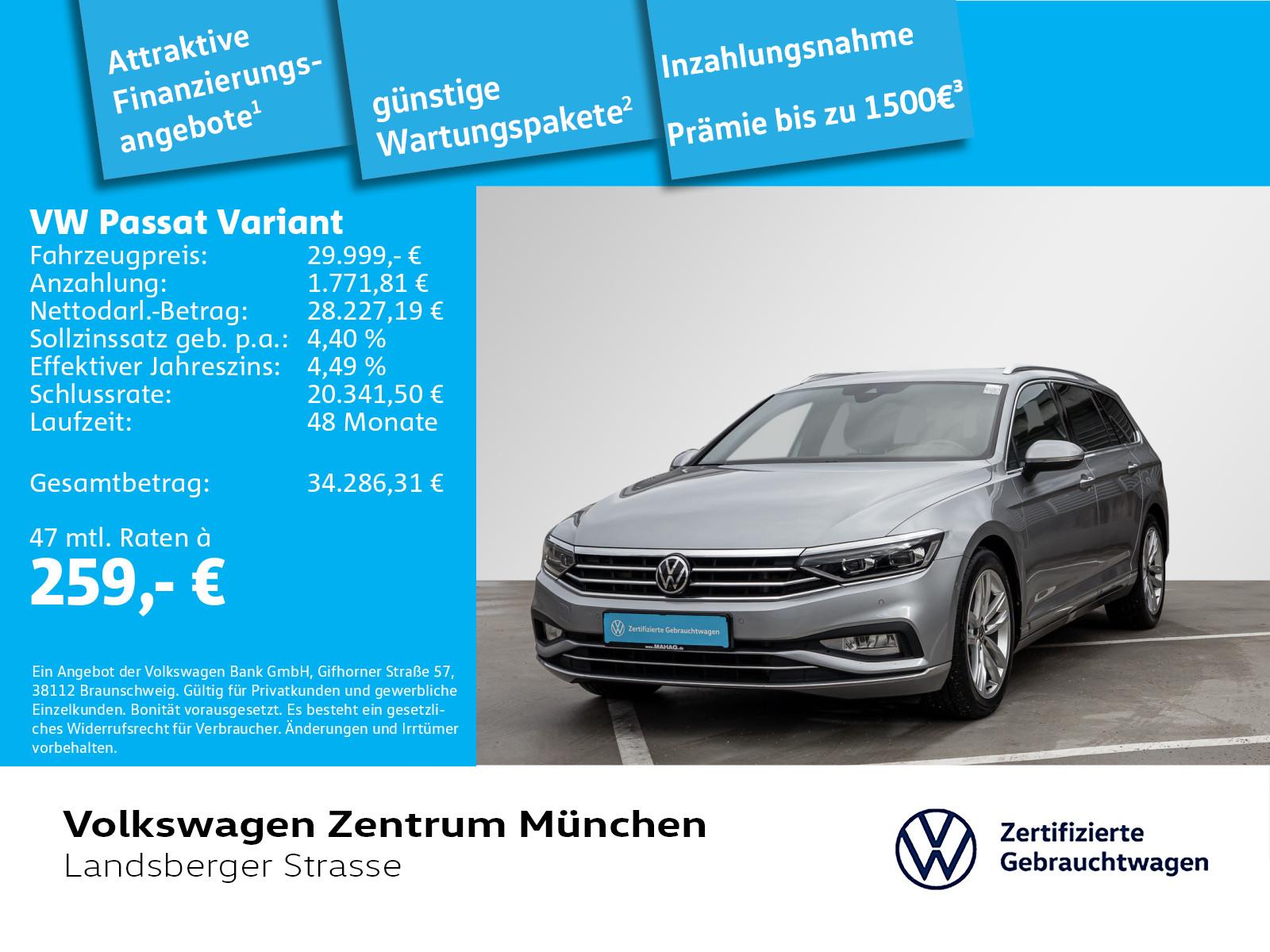 Volkswagen Passat Variant 2,0 TDI Elegance 4motion ACC DCC