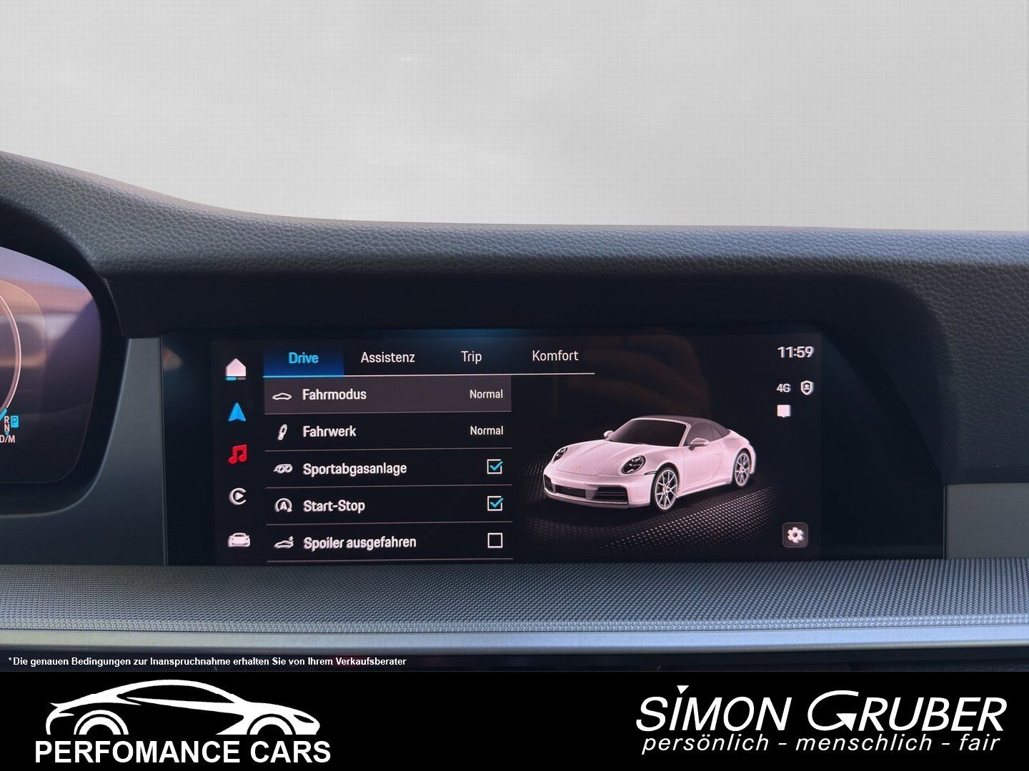 Fahrzeugabbildung Porsche 992.2 Carrera Cabrio facelift Bose Matrix SpoAbg