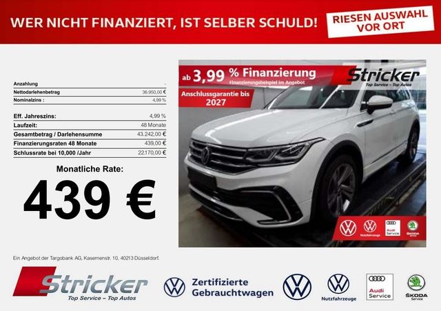 Volkswagen Tiguan R-Line 2.0 TDI DSG 4M 439,-ohne Anzahlung