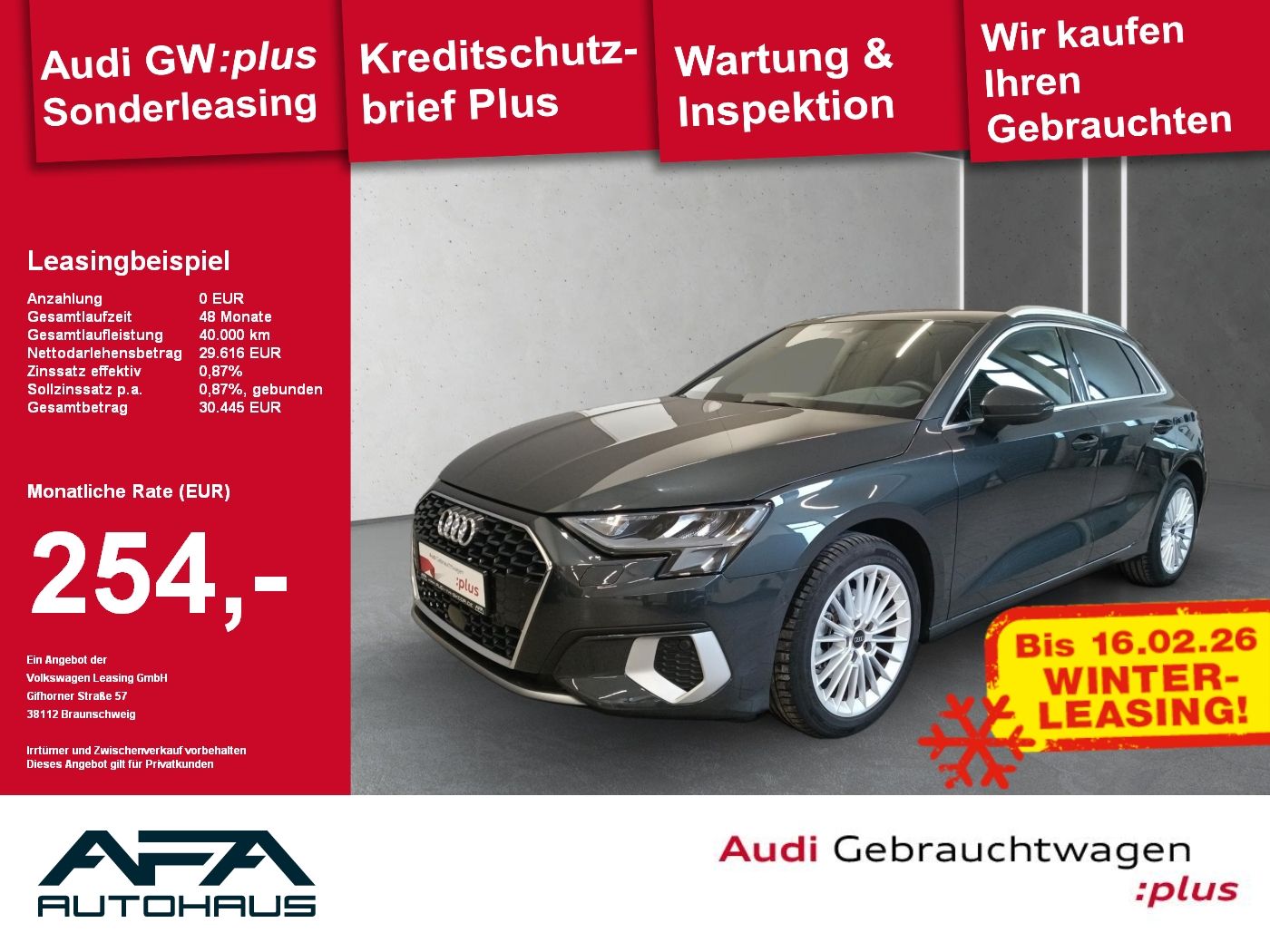 Audi A3 Sportback 35 TFSI Adv. S tr. AHK*Smart.Int*GR