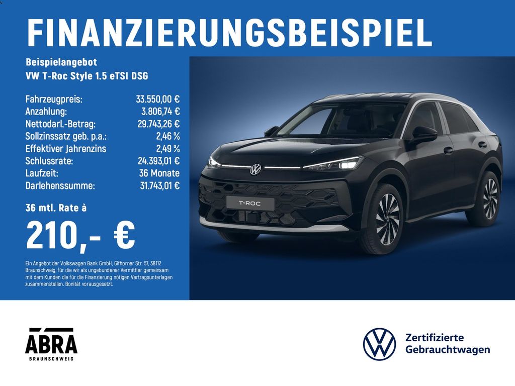 T-Roc Style 1.5 eTSI DSG AHK+REARVIEW+NAVI+ACC