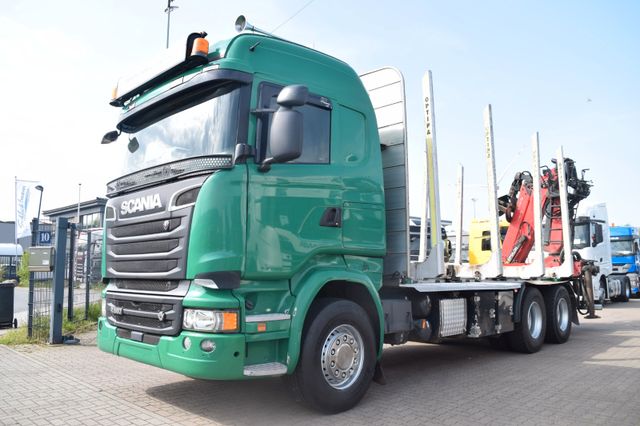 Scania R580 V8 6x4 Holz Epsilon 150Z Leder ACC AHK