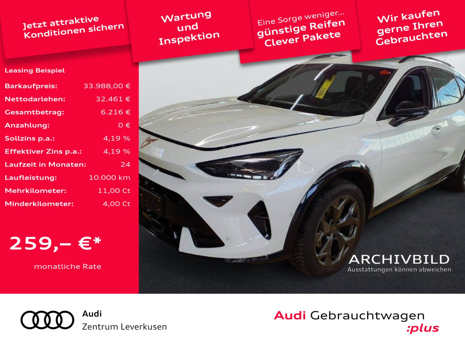 Cupra Formentor NAVI VIRT ACC LEDER KAM 360° CARPLAY