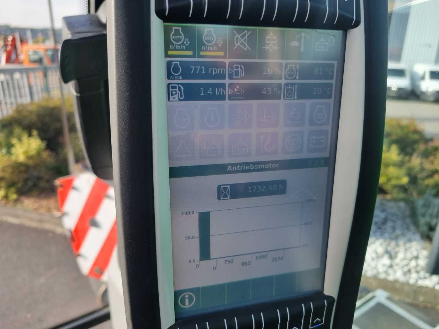 Fahrzeugabbildung Sennebogen 613 E / Funk / hochfahrbare Kabine / nur 1.732h