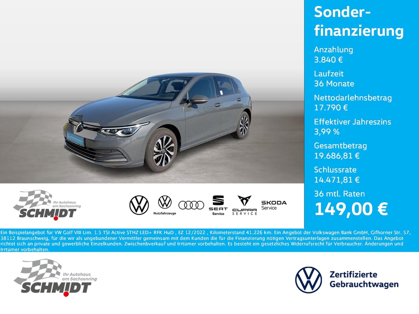 Volkswagen Golf VIII Lim. 1.5 TSI Active STHZ LED+ RFK HuD