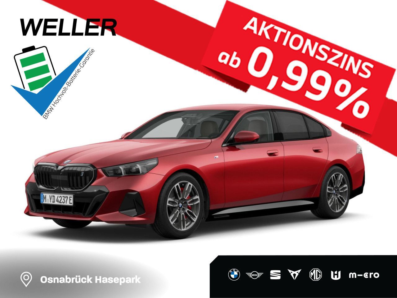 BMW i5 40 M SPORT PRO DAPro 360° B&W Leas ab 529