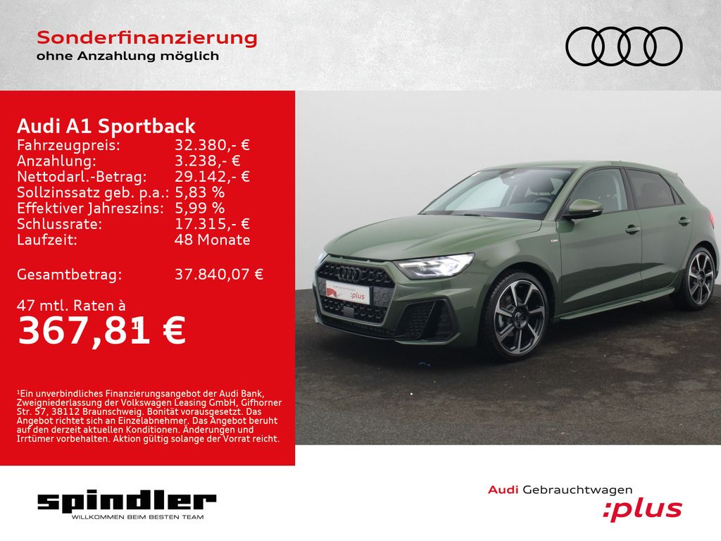 A1 Sportback S-Line 35 TFSI S-tronic / LED, RFK