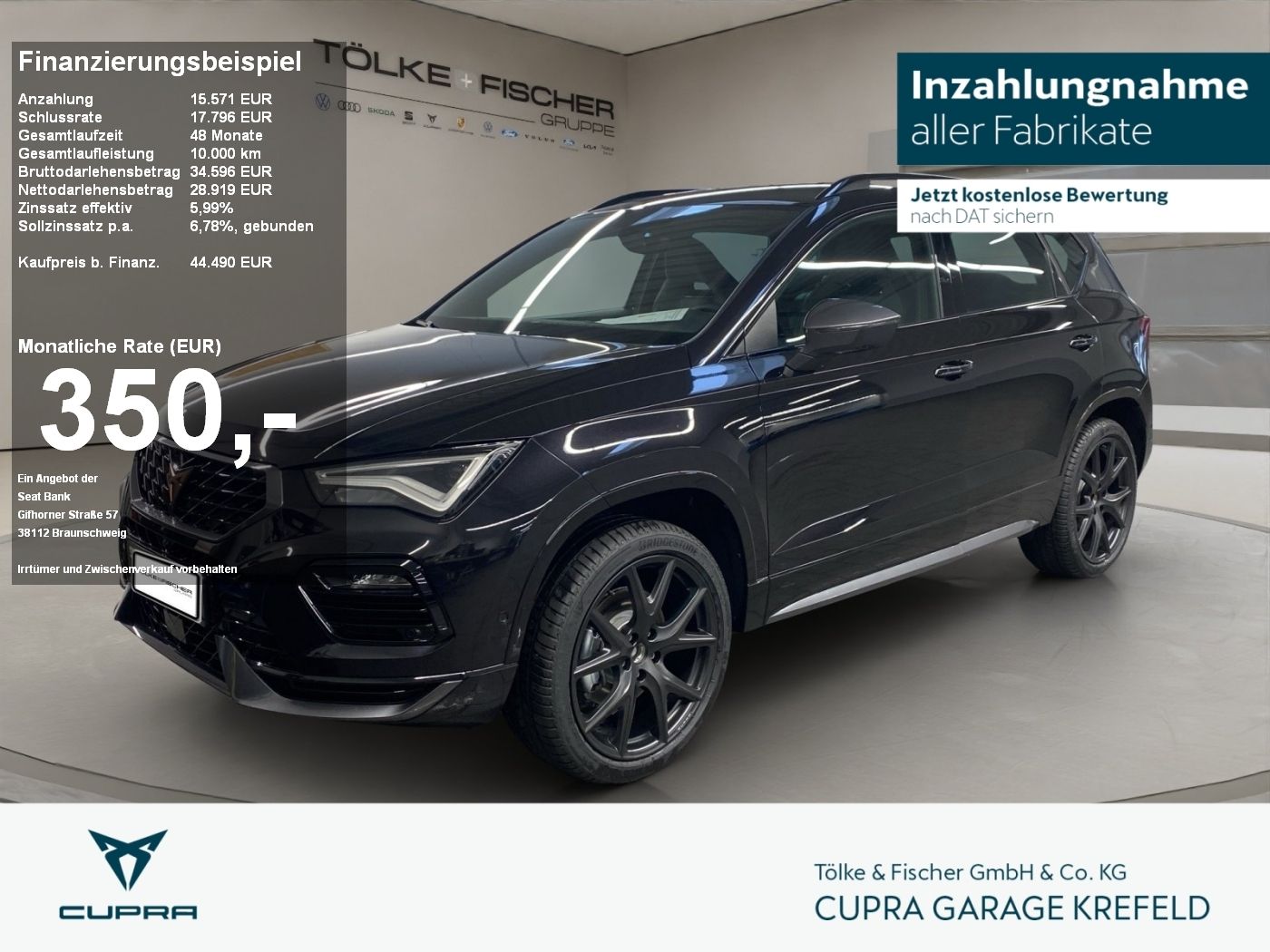 Cupra Ateca 2.0 TSI 4Drive Tribe Edition ACC AHK AUT