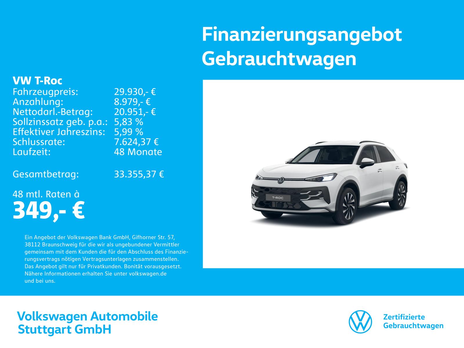 Volkswagen T-Roc Life 1.5 TSI DSG Navi Kamera, миниатюра 17