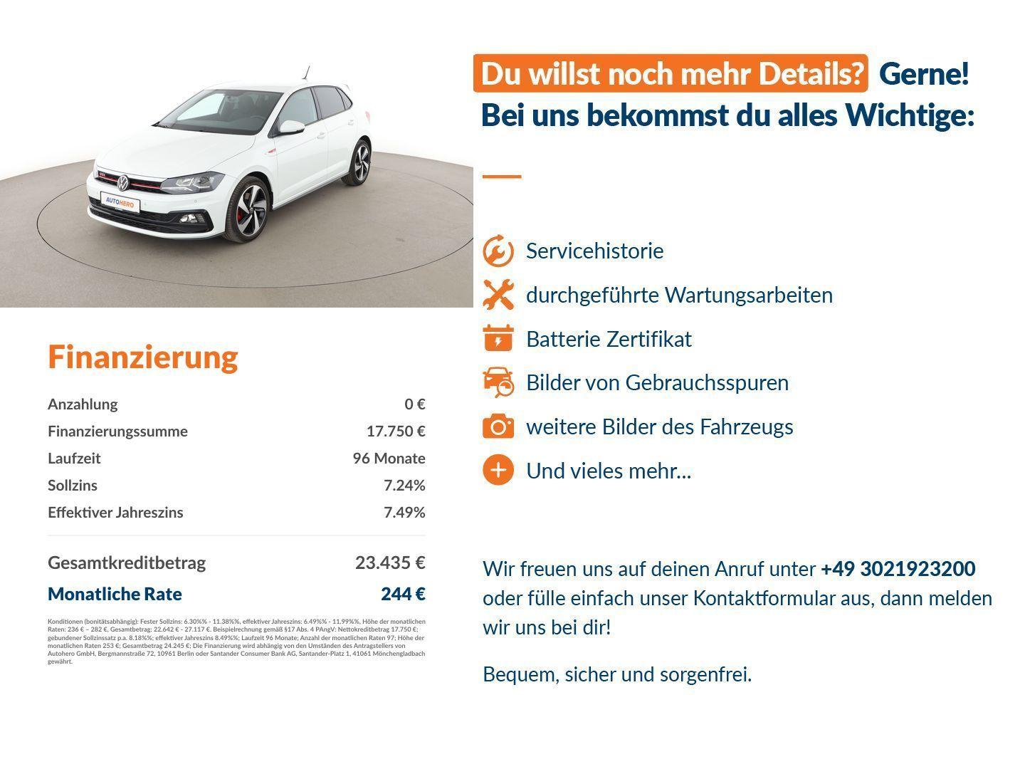 Volkswagen Polo 2.0 TSI GTI Aut.*LIMITER*PDC*SHZ*KLIMA*