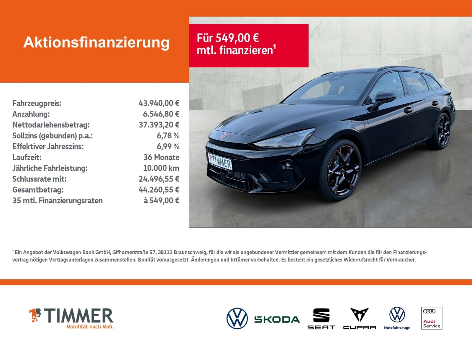Cupra Leon Sportstourer VZ 1.5 e-Hybrid 200kW (272PS)* imagem 2