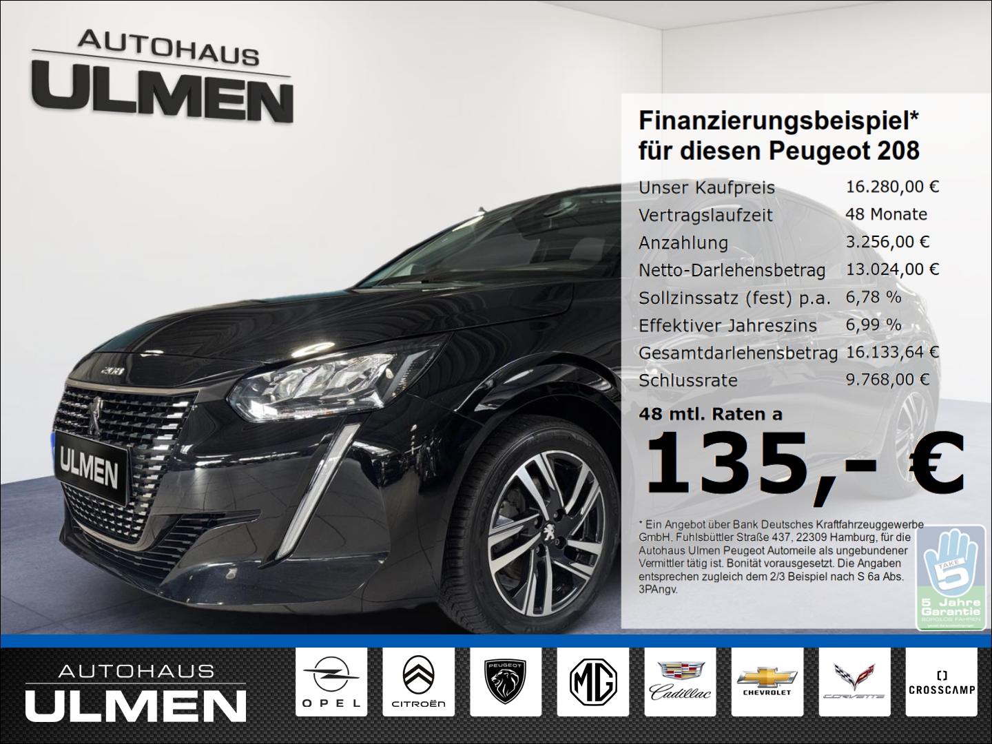 Peugeot 208 Allure Pack PUTE100EA LED Klimaautom Fahrerp