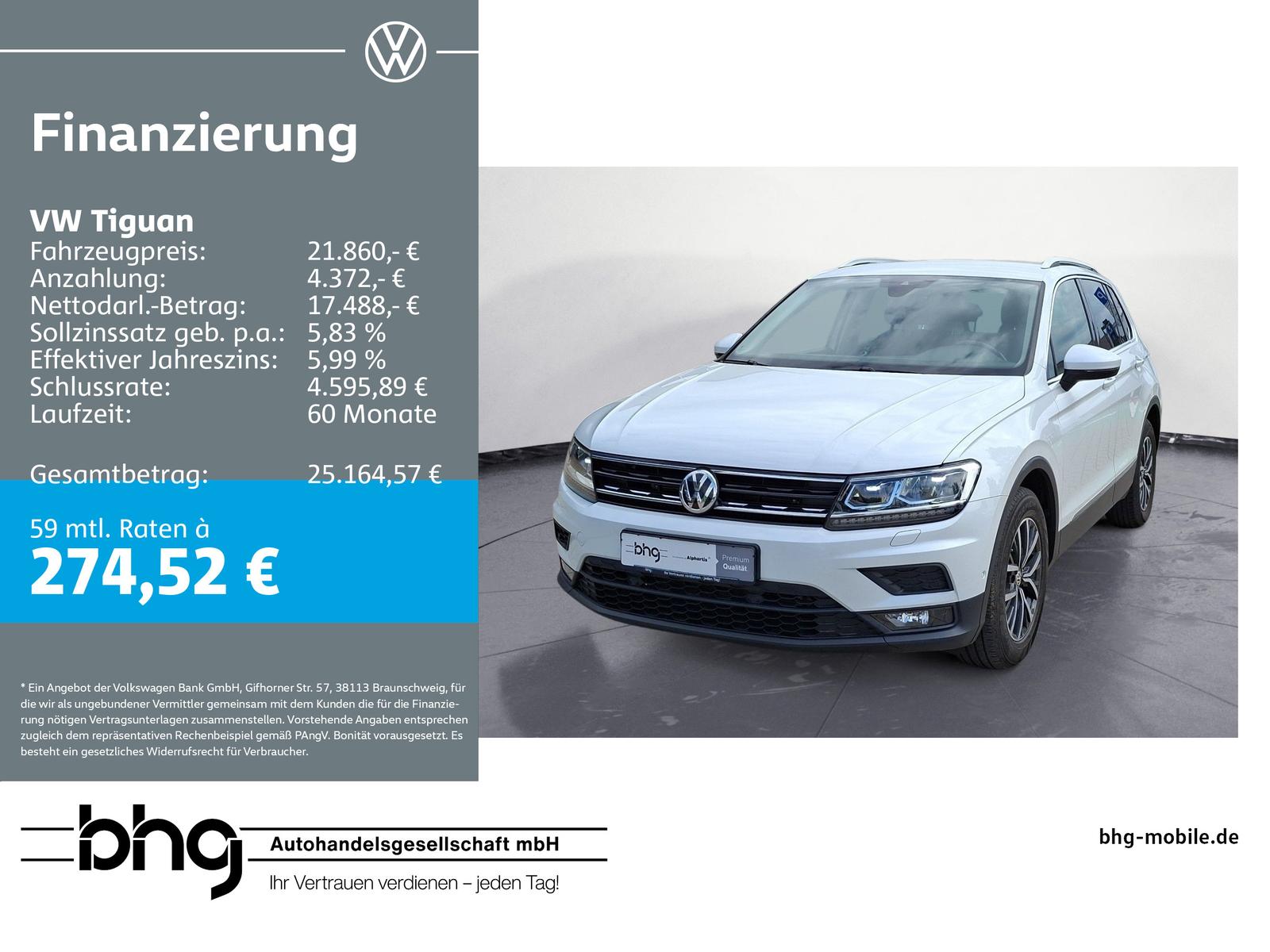 Volkswagen Tiguan 2.0 TDI Comfortline