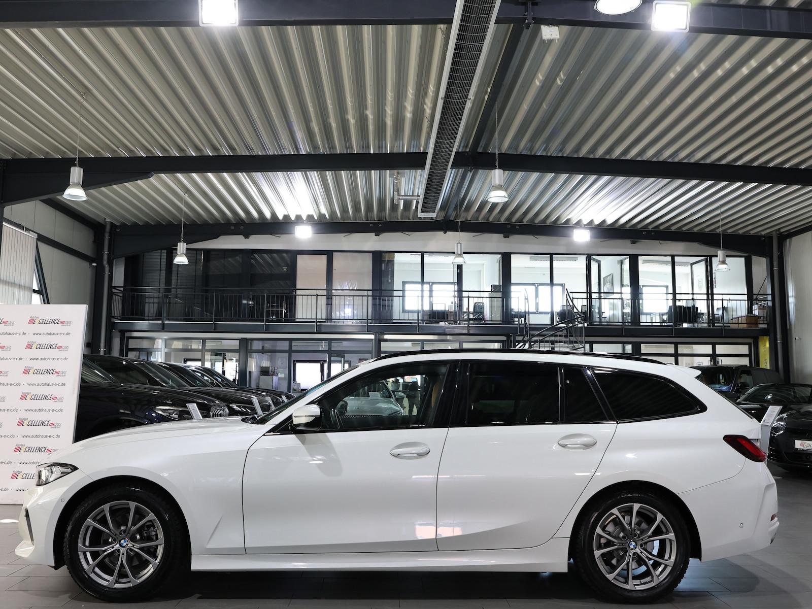BMW 318d Touring SPORT WHITE & BROWN / CURCED, LED