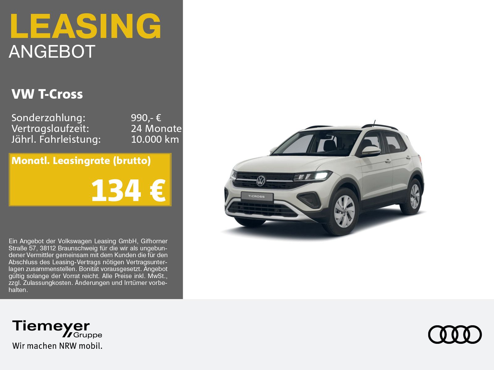 Volkswagen T-Cross 1.0 TSI LIFE NAVI KAMERA LED APP-CON