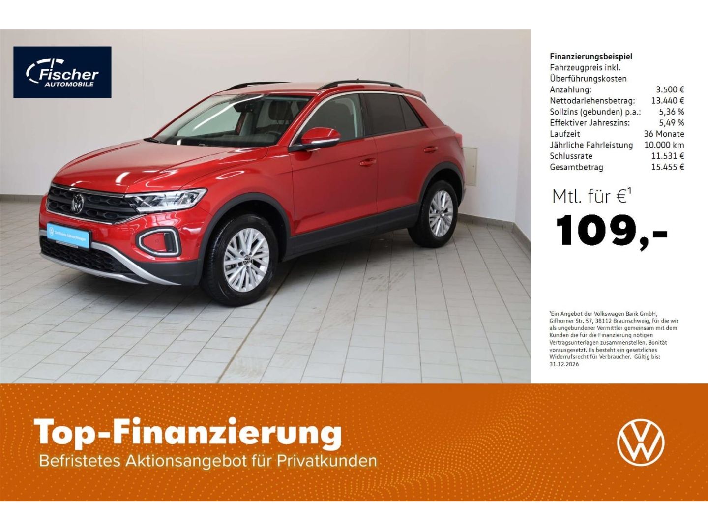 VW T-Roc 1.0 TSI 6-Gg. LED/App-Connect/DC