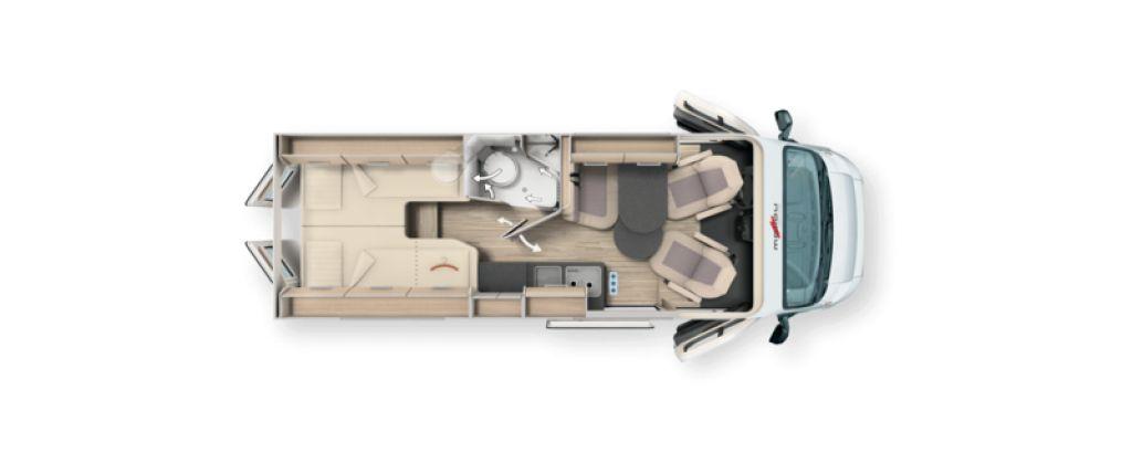 Malibu Van First Class - Two Rooms 640 LE RB charming G