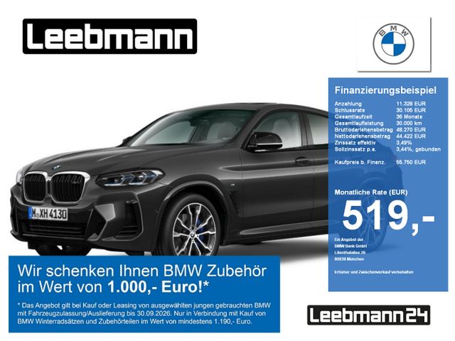 BMW X4 M40i AHK/GSD/M-Sitz/HUD Finanzierung ab 1,49%