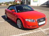 Audi A4 2.0 TDI (DPF) multitronic Cabriolet - - Audi A4: Rot, Cabrio