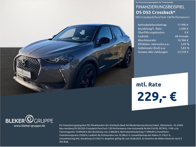 DS Automobiles DS3 Crossback PureTech 130 Performance Line Aut