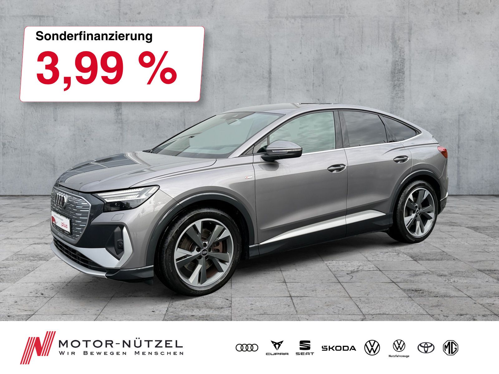Audi Q4 Sportback 50 e-tron QU S-LINE MATRIX+NAV+WäPu