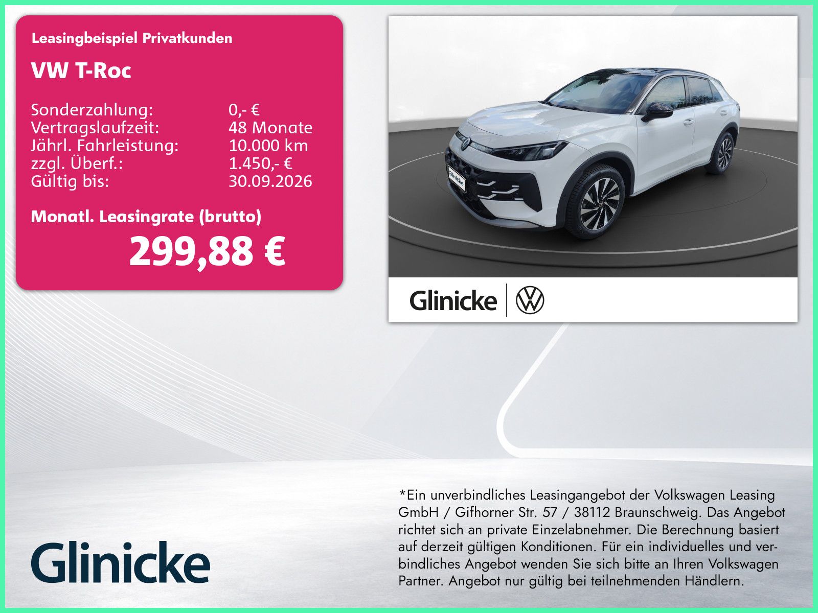 Volkswagen T-Roc Life 1.5 l eTSI OPF 85 kW (116 PS) 7-Gang-