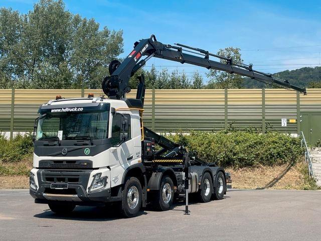 Volvo FMX 500 8x4 Abrollkipper + Kran Hiab 228-6