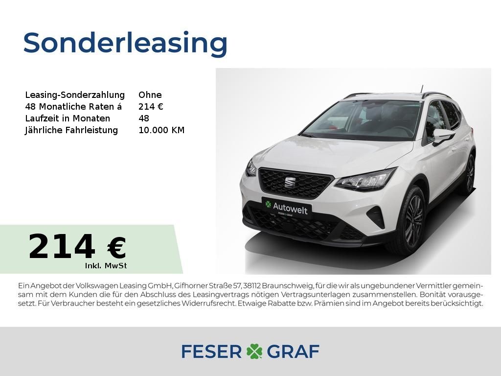 Seat Arona 1.0 TSI Style Alu 17" CarPlay LED Sitzh.