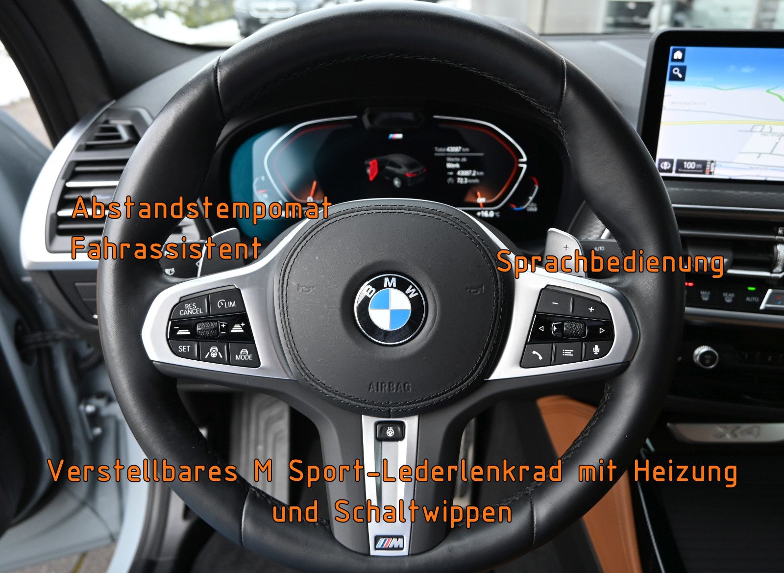 Fahrzeugabbildung BMW X4 xDr30d M SPORT °UVP 96.290€°AHK°M-SITZ°STHZG°