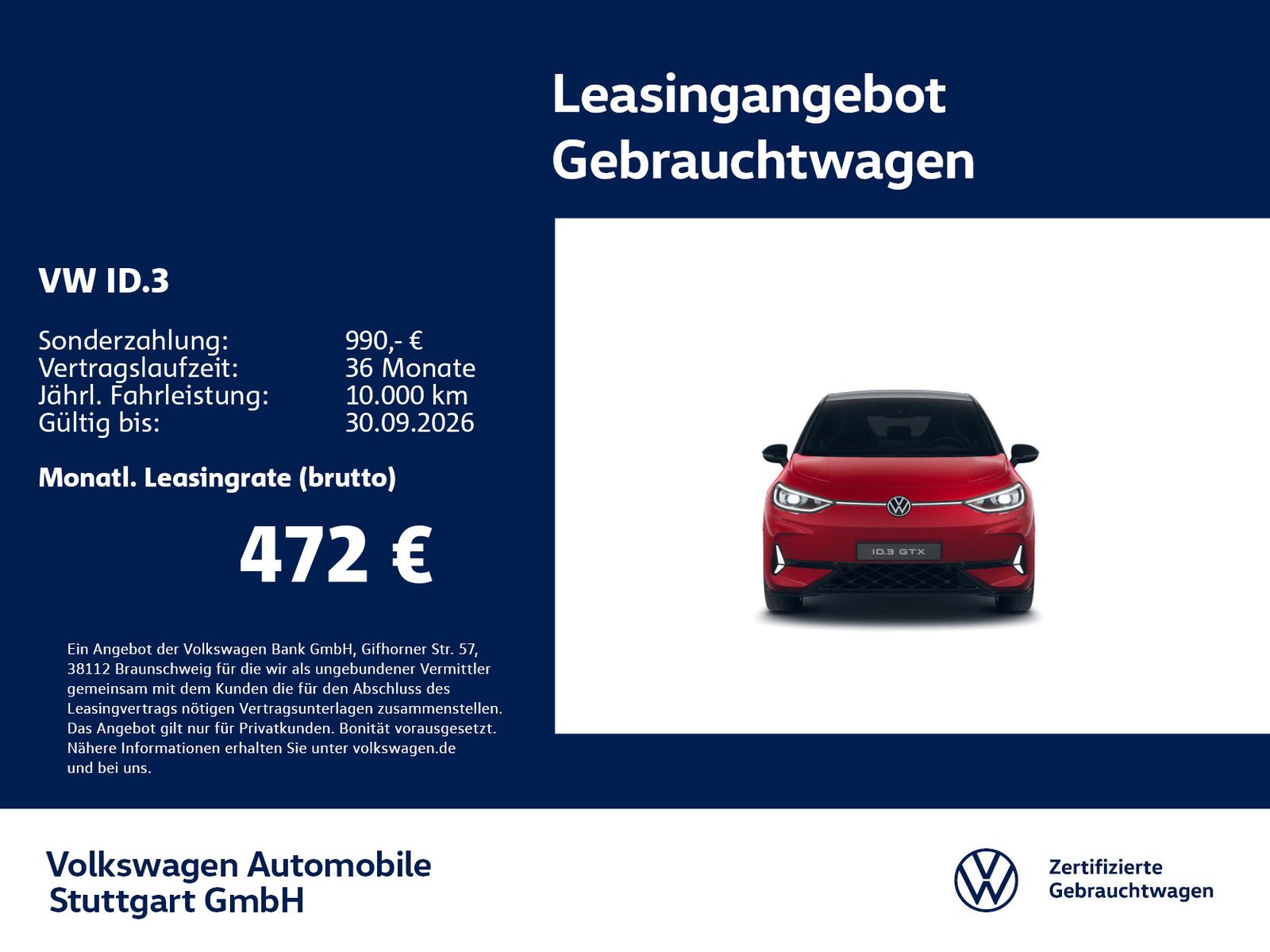 Volkswagen ID.3 GTX Navi Kamera ACC LED HUD SHZ foto 2
