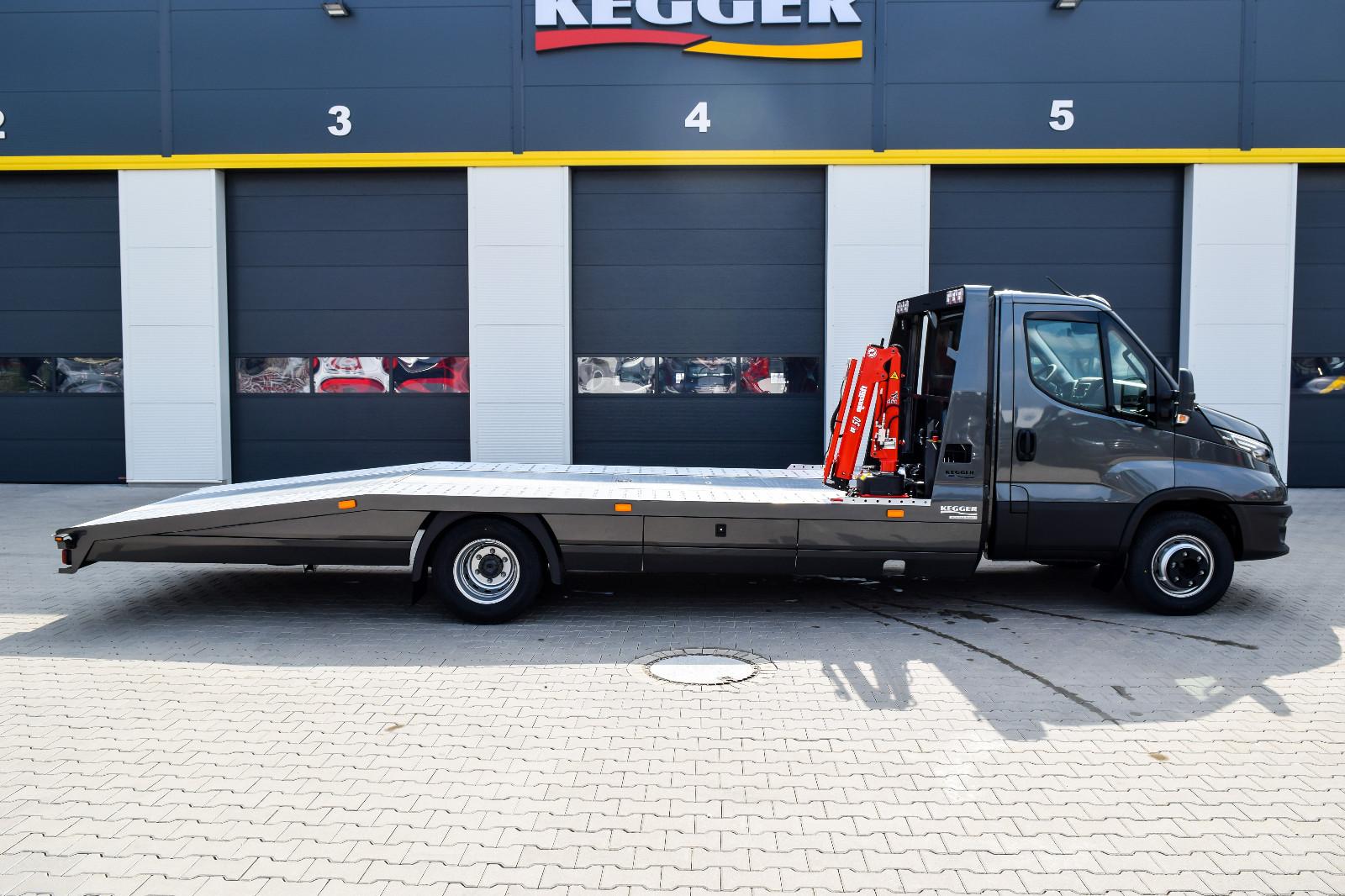 Iveco Daily 70C21  Autotransporter mit KRAN KEGGER
