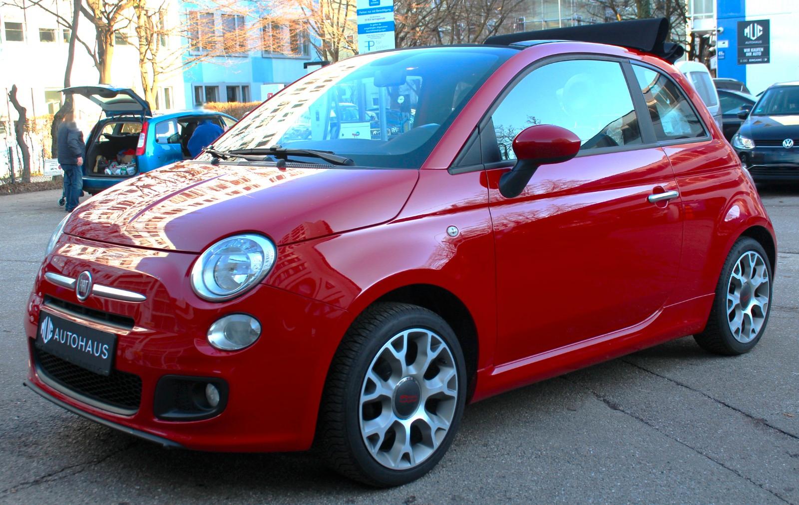 Fiat 500C TEILLEDER* KLIMA*