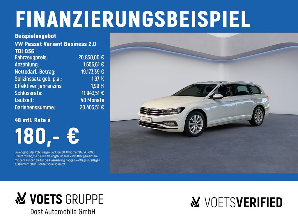 Volkswagen Passat Variant Business 2.0 TDI DSG AHK+RearView