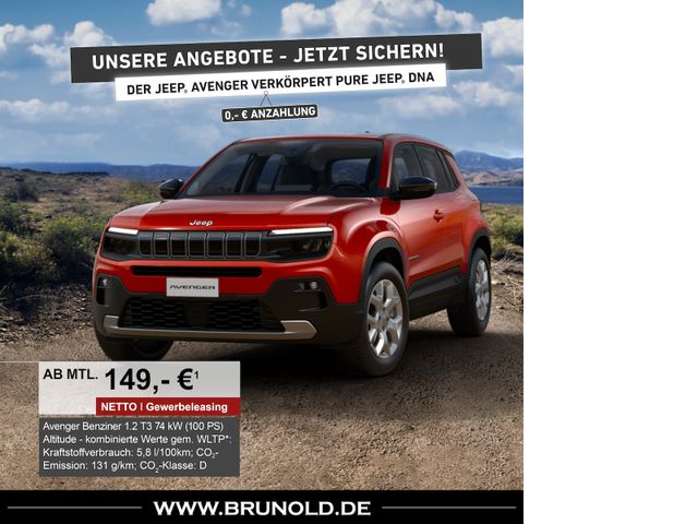 Jeep Avenger 1.2 GSE T3 Turbo-Benzin GDI Altitude