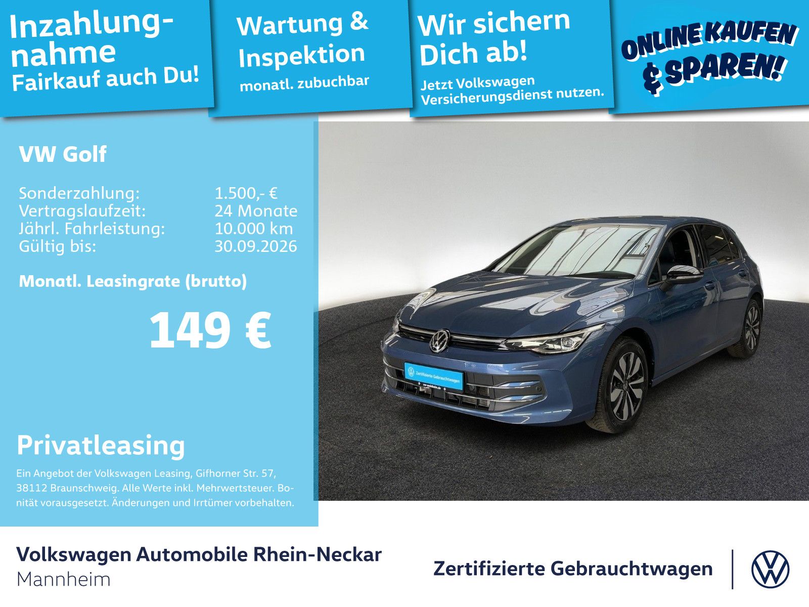 Volkswagen Golf VIII GOAL 1.5 eTSI Automatik LED Navi Kamer