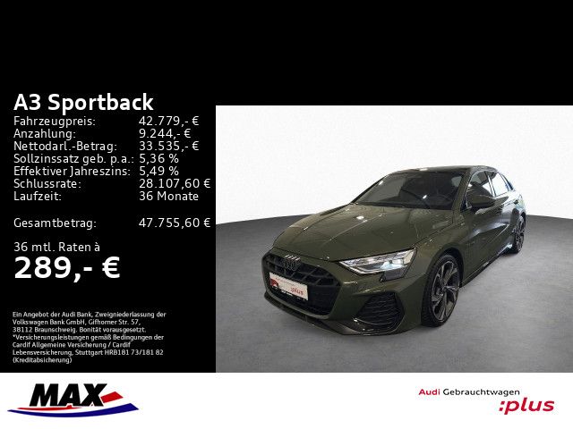 A3 Sportback 40 TFSI QUATT S LINE +MATRIX+SONOS+