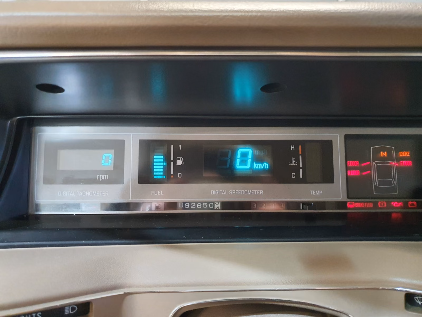 Subaru Superstation Klimaanlage, Digitalamaturen