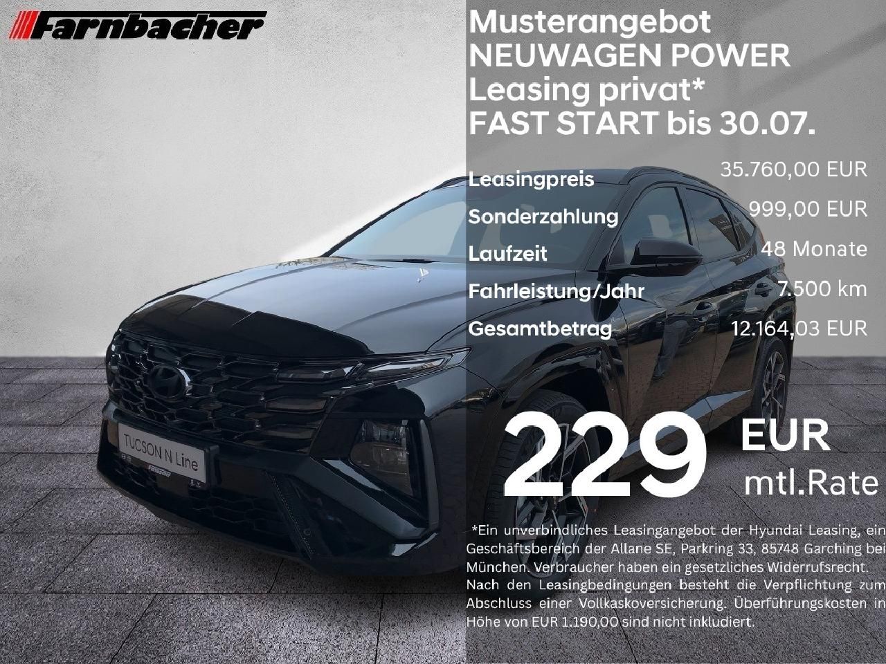 Fahrzeugabbildung Hyundai Tucson N Line 2WD LED MY27 bis 30.07 FAST START*