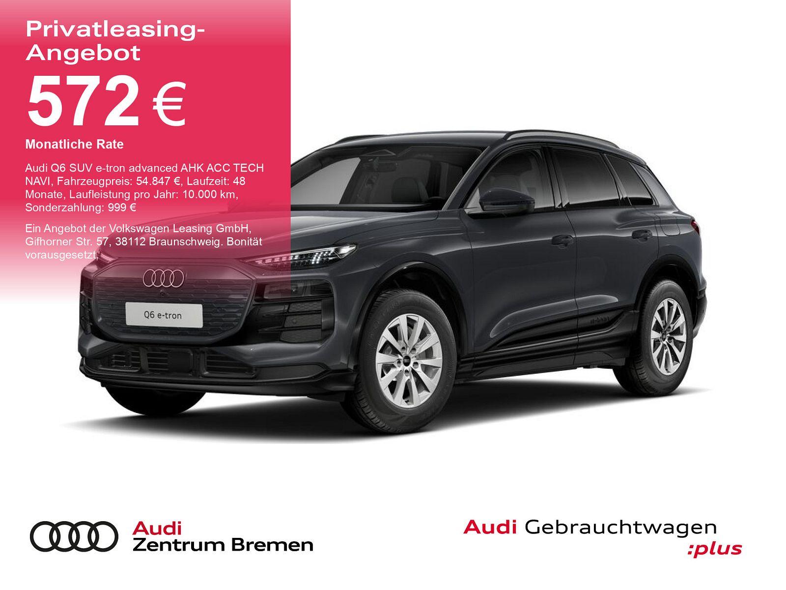 Audi Q6 SUV e-tron advanced AHK ACC TECH NAVI DAB