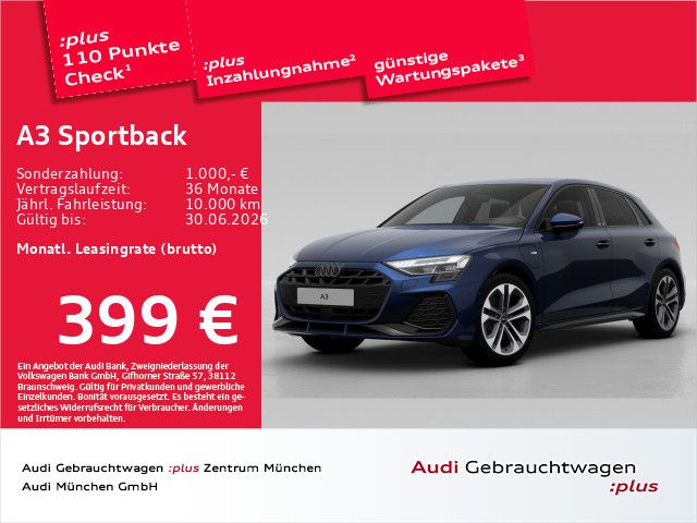 Audi A3 Sportback 40 TFSI e S tronic S line ACC/AHK/H