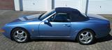 Porsche 968 Cabriolet, neues Verdeck frisch vom Sattler - blaue Porsche 968