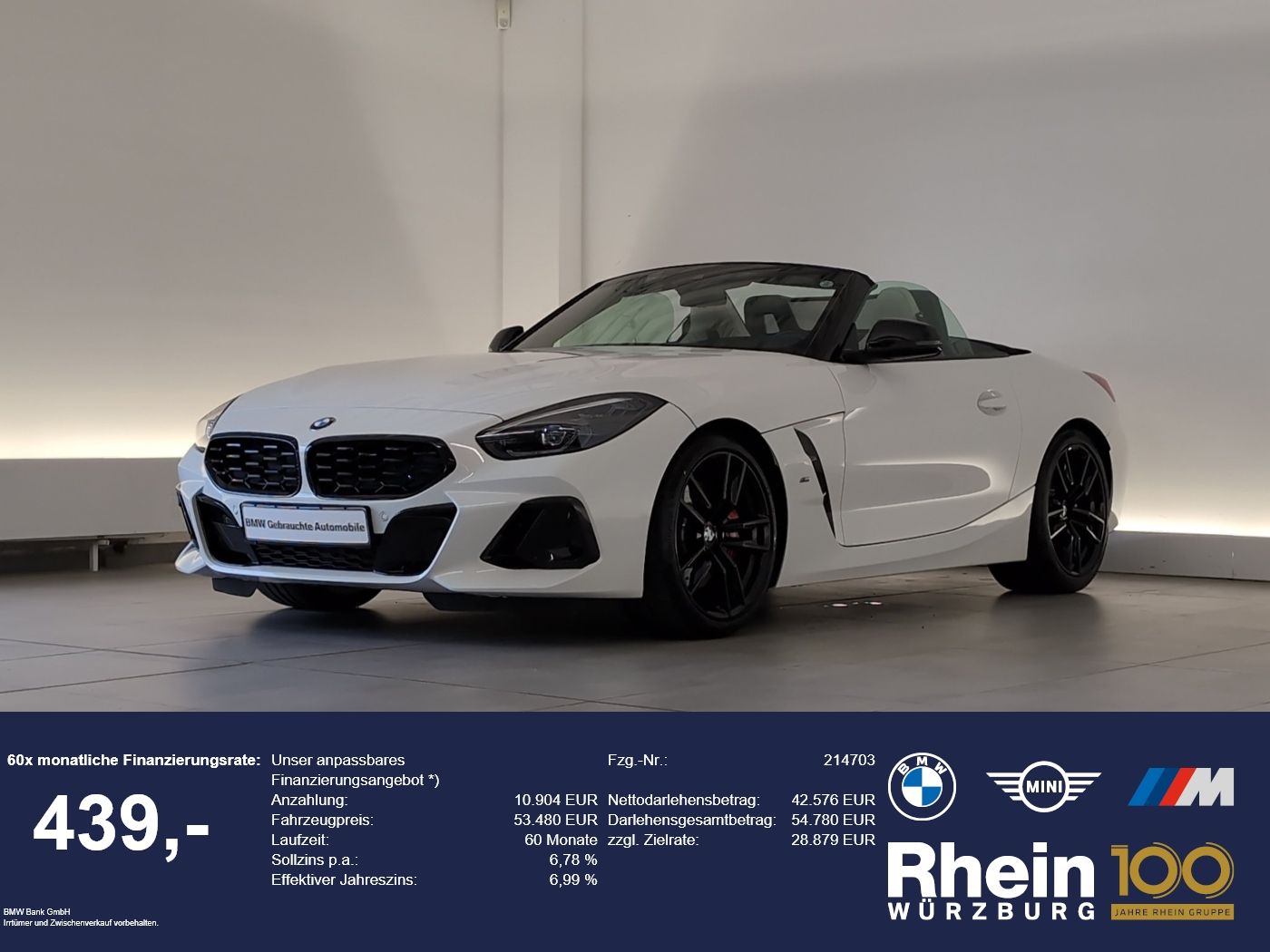 BMW Z4 M40i Navi/LED/SHZ/HuD/PDCvo+hi Navi/LED/SHZ/H