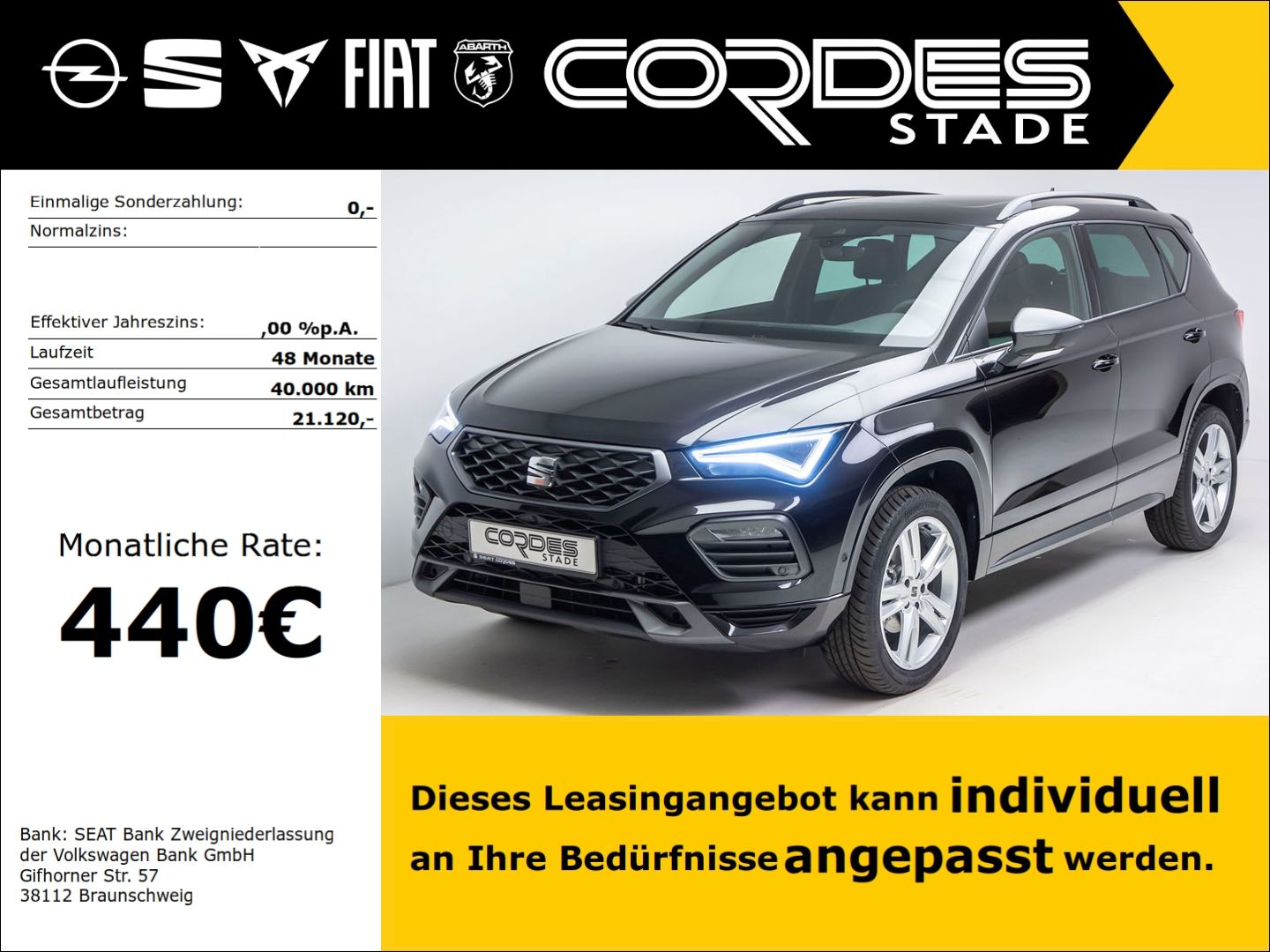 Seat Ateca FR Automatik ACC AHK Navi Kamera PDC (NW7)