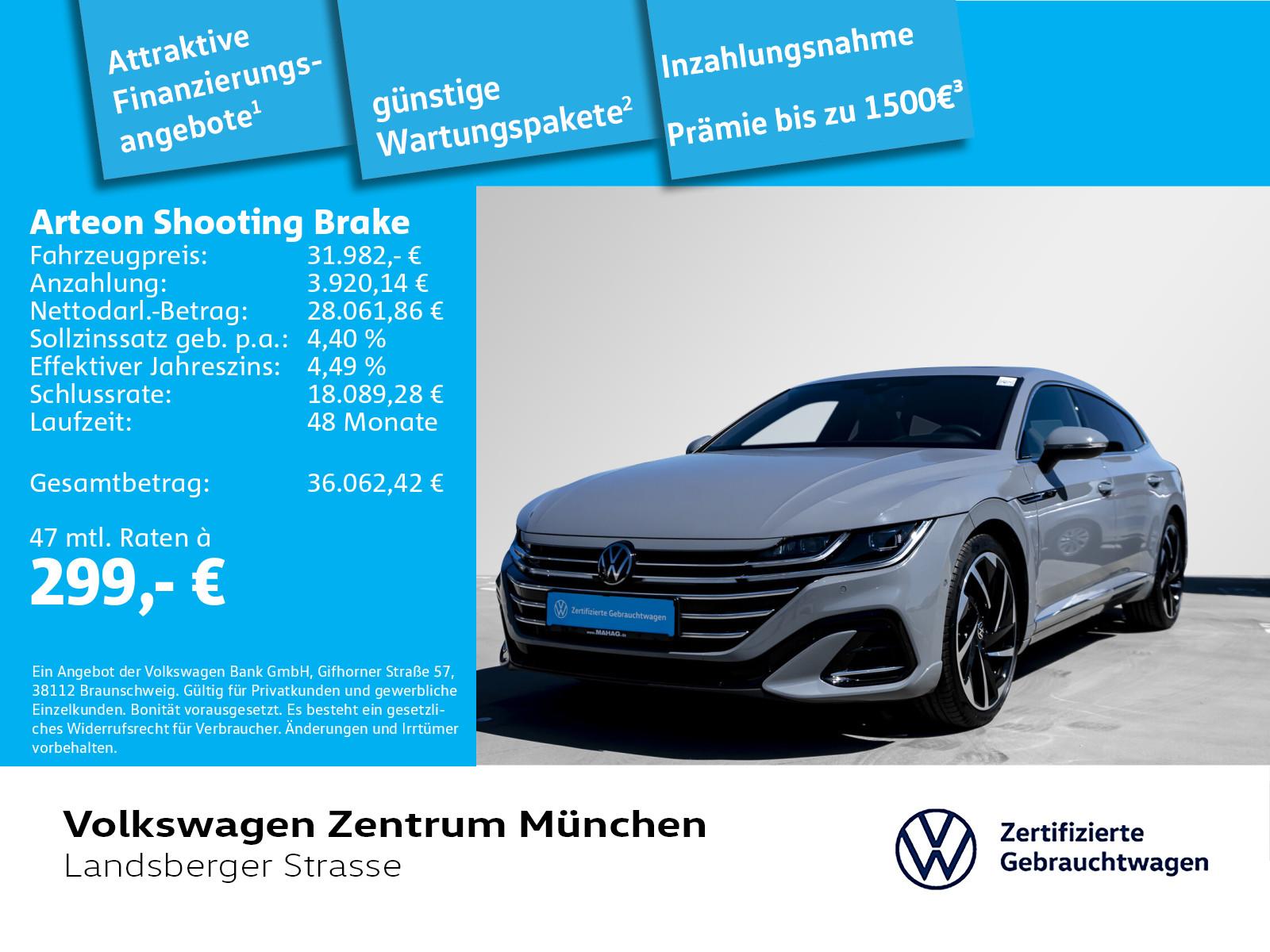 Volkswagen Arteon Shooting Brake 2,0 TSI R-Line ACC DCC IQ.