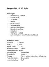 Peugeot 208 1,2 VTI Style - Peugeot e-208 von privat