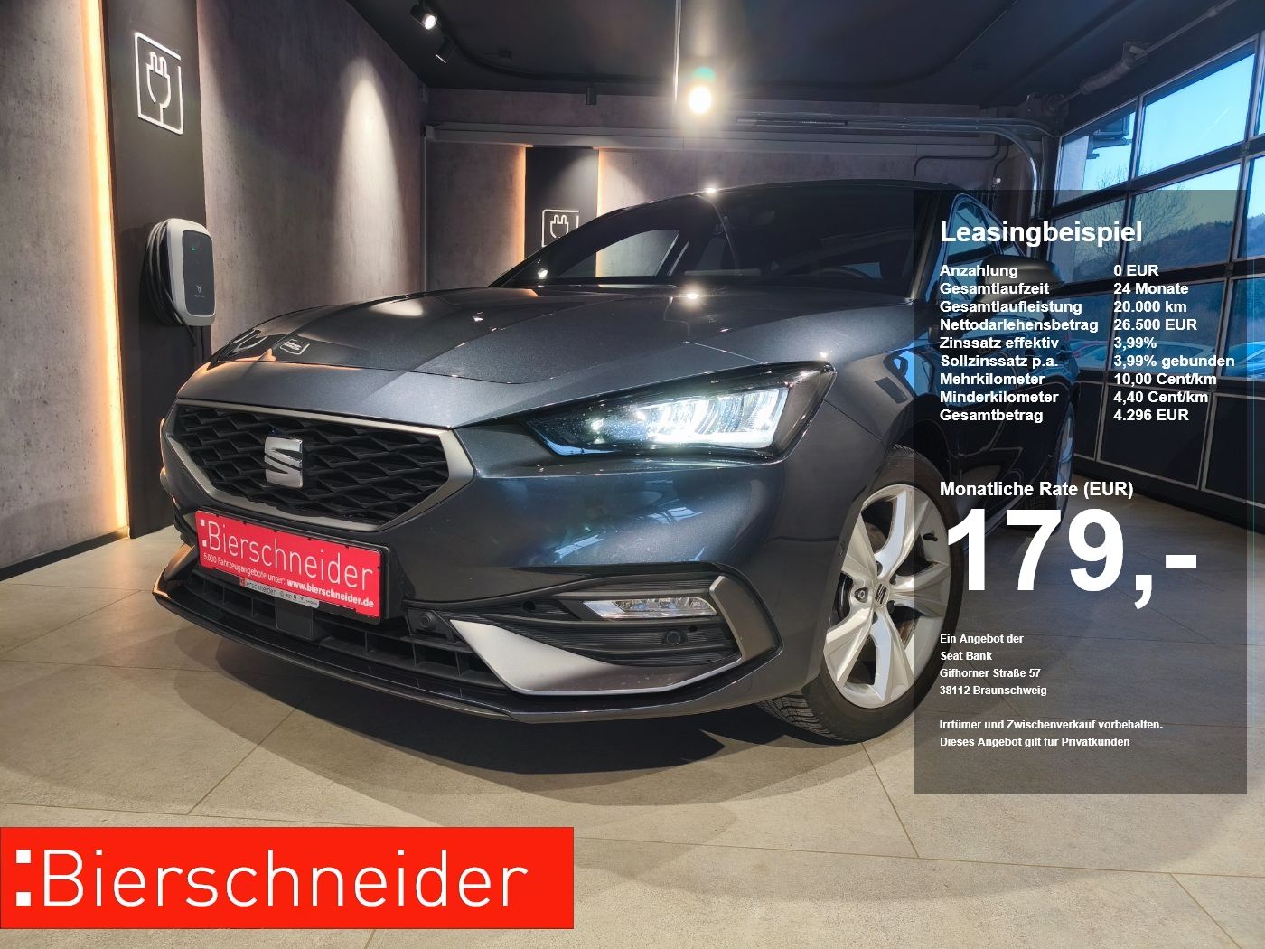 Seat Leon 1.5 eTSI DSG FR ab 179.- 990.- Anzahlung AL