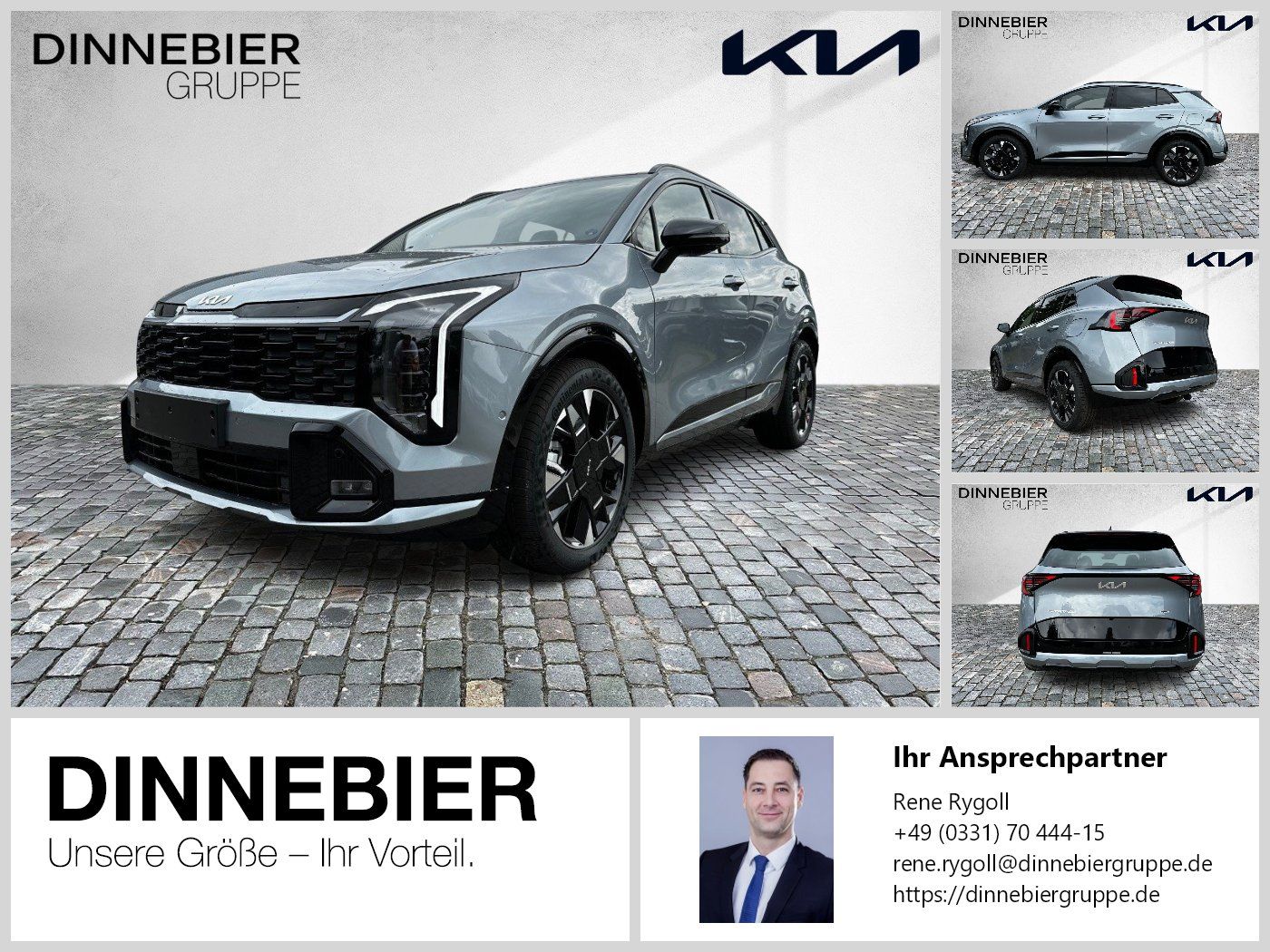 Kia Sportage GT-Line 1.6T LED+360°Kamera+Glasdach